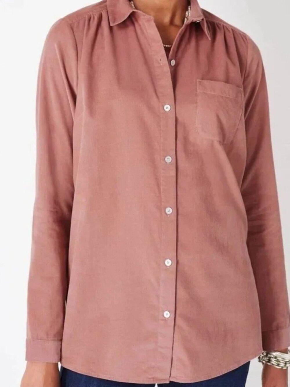 J.Jill Relaxed Luxe Soft Fine Wale Corduroy Shirt Size 2X